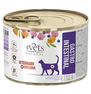 Karma dla kota 4VETS NATURAL Gastro Intenstinal Cat 185 g