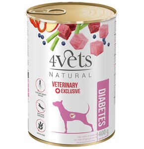Karma dla psa 4VETS NATURAL Diabetes 400 g