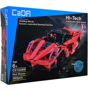 Klocki plastikowe CADA Hi-Tech Zdalnie sterowane auto Red Storm C51009W