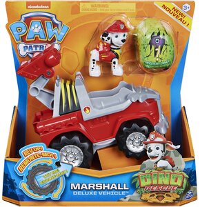 Wóz strażacki SPIN MASTER Psi Patrol Marshall Deluxe Vehicle Dino Rescue  + figurki 6056930