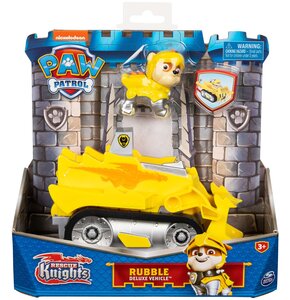 Pojazd SPIN MASTER Psi Patrol: Rubble Deluxe Vehicle Rescue Knights + figurka 6062181