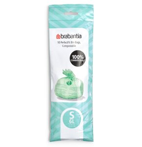 Worki na śmieci BRABANTIA Compostable Bags 419683 6L (10 sztuk)