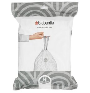 Worki na śmieci BRABANTIA 60L (40 sztuk) Szary