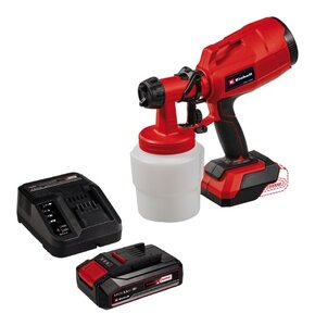 Pistolet do malowania EINHELL TC-SY 18/60 Li-Solo + Akumulator EINHELL 4512097 2.5 Ah 18V + Ładowarka