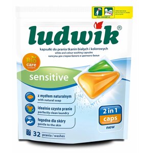 Kapsułki do prania LUDWIK 2in1 Sensitive - 32 szt.