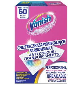 Chusteczki do prania VANISH Color Protect 60 prań (30 szt.)