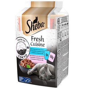 Karma dla kota SHEBA Fresh Cuisine Łosoś i Tuńczyk (6 x 50 g)