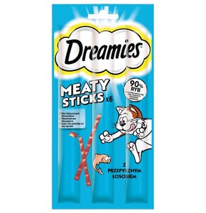 Przysmak dla kota DREAMIES Meaty Sticks z Łososiem 30 g