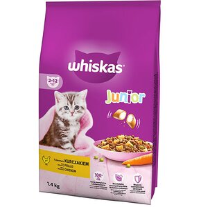 Karma dla kota WHISKAS Junior Kurczak 1.4 kg