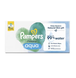 Chusteczki nawilżane PAMPERS Harmonie Aqua (432 szt.)