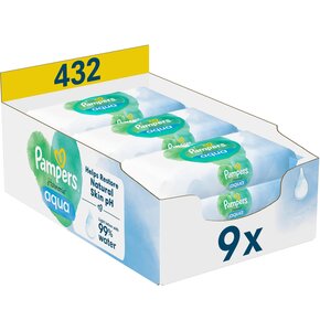 Chusteczki nawilżane PAMPERS Harmonie Aqua (432 szt.)