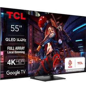 Telewizor TCL 55C745 55" QLED 4K 144Hz Google TV Full Array Dolby Vision Dolby Atmos HDMI 2.1