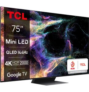 Telewizor TCL 75C845 75" MINILED 4K 144Hz Google TV Dolby Vision Dolby Atmos HDMI 2.1
