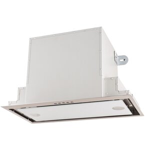 Okap AKPO WK-10 Neva Glass 60 Inox/białe szkło 555m3/h 67dB klasa C