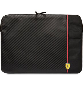 Etui na laptopa FERRARI Sleeve Carbon&Smooth 14 cali Czarny
