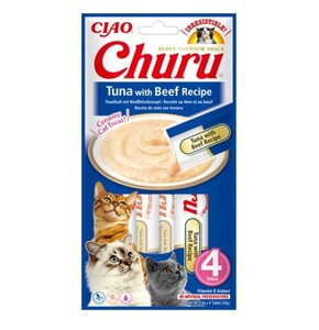 Przysmak dla kota INABA Churu Tuńczyk z wołowiną (4 x 14 g)
