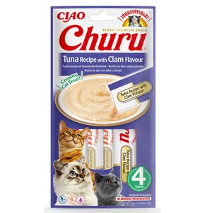 Przysmak dla kota INABA Churu Tuńczyk z małżami (4 x 14g)
