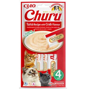 Przysmak dla kota INABA Churu Tuńczyk z krabem (4 x 14g)