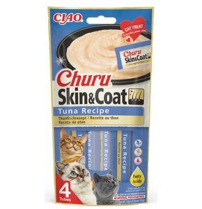 Przysmak dla kota INABA Churu Tuńczyk Skin & Coat (4 x 14g)