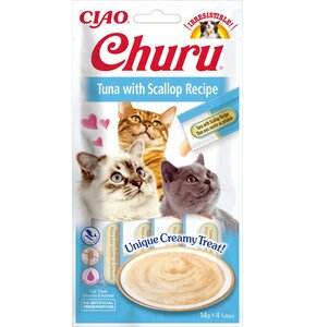 Przysmak dla kota INABA Churu Tuńczyk z przegrzebkiem (4 x 14 g)