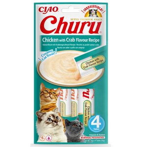 Przysmak dla kota INABA Churu Kurczak z krabem (4 x 14 g)