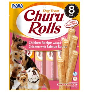 Przysmak dla psa INABA Churu Rolls Kurczak i łosoś (8 x 12 g)