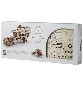 Zabawka drewniana UGEARS Mechaniczne modele 3D Cysterna 70021 (594 elementy)