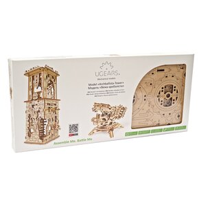 Zabawka drewniana UGEARS Mechaniczne modele 3D Wieża Arkbalista 70048 (292 elementy)
