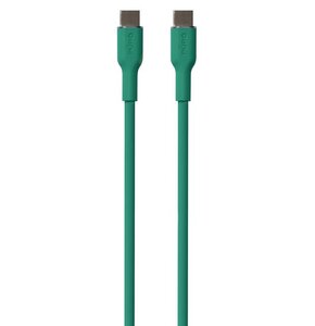 Kabel USB Typ-C - USB Typ-C PURO Icon Soft Cable 1.5 m Zielony