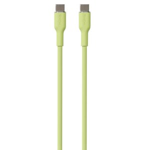Kabel USB Typ-C - USB Typ-C PURO Icon Soft Cable 1.5 m Jasnozielony