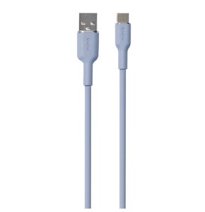 Kabel USB - USB Typ-C PURO Icon Soft Cable 1.5 m Niebieski