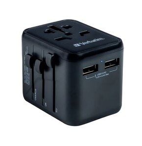 Adapter podróżny VERBATIM UTA-01 2 x USB (Globalny)