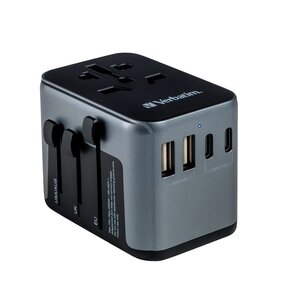 Adapter podróżny VERBATIM UTA-03 2 x USB 3 x USB-C (Globalny)