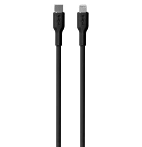 Kabel USB-C - Lightning PURO Icon Soft Cable 1.5 m Czarny