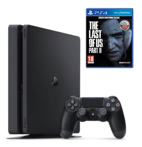 Konsola SONY PlayStation 4 Slim 500GB + The Last of Us Part II Gra PS4 (Kompatybilna z PS5)