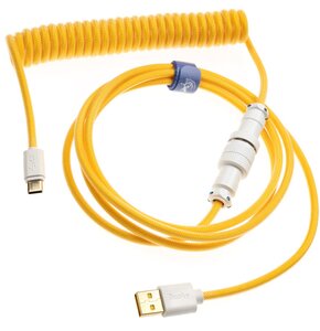 Kabel USB-C - USB-A DUCKY Premicord Yellow Ducky 1.8 m