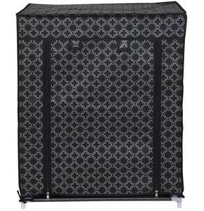Szafa tekstylna SASKA GARDEN Ornament 45214 (60 x 30 x 73 cm) Czarny