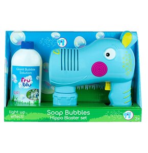 Zabawka FRU BLU Bańki mydlane Blaster hippo + Płyn DKF0161