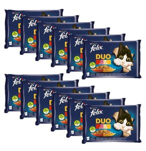 Karma dla kota FELIX Fantastic Duo Wiejskie Smaki w galaretce (48 x 85 g)