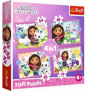 Puzzle TREFL Koci Domek Gabi Przygody Gabi 4w1 34620 (207 elementów)
