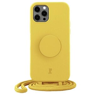 Etui JUST ELEGANCE PopGrip do Apple iPhone 12/12 Pro Żółty