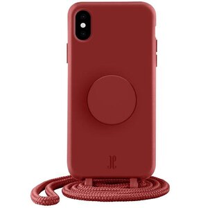 Etui JUST ELEGANCE PopGrip do Apple iPhone X/Xs Różowy