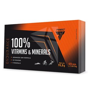 Kompleks witamin i minerałów TREC NUTRITION Endurance 100% Vitamins & Minerals (60 kapsułek)