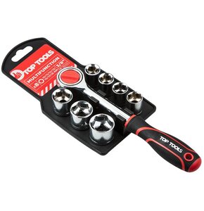 Zestaw kluczy nasadowych TOP TOOLS 38D142 (8 elementów)
