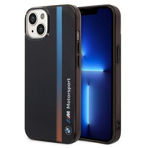 Etui BMW Tricolor Stripe do Apple iPhone 14 Czarny