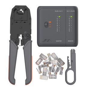 Zaciskarka + Tester kabli JIMI HOME JM-GTW5N RJ-45 RJ-11 (zestaw 5w1)