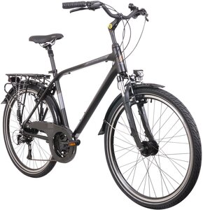 Rower trekkingowy INDIANA X-Road 3.0 M19 26 cali Vee Rubber męski Czarno-brązowy