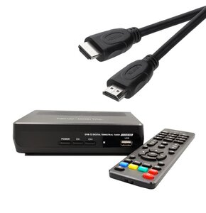 Dekoder NEW DIGITAL T2 265 HD DVB-T2/HEVC/H.265 + Kabel HDMI - HDMI XLINE Promo 1.5 m