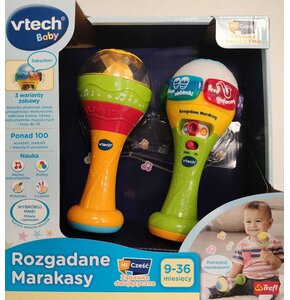 Zabawka interaktywna VTECH Baby Rozgadane Marakasy 61654