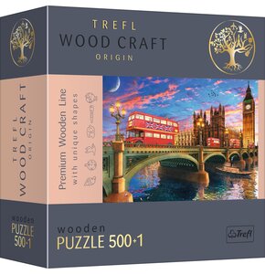 Puzzle TREFL Wood Craft Pałac Westministerski, Big Ben, Londyn 20155 (501 elementów)